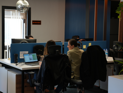 Employee at desk